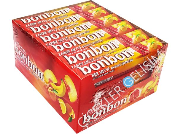 その他 bonbon ÜLKER BONBON 36 Gr. (18 Ad.*12 Pk.) Karışık Meyveli – Çiçekler