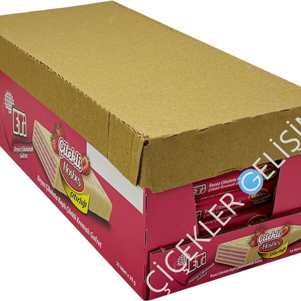 ETİ ÇİKOLATALI GOFRET Çilekli